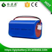 smart rechargeable li ion battery pack 4400mah great power li-ion battery 7.4v
